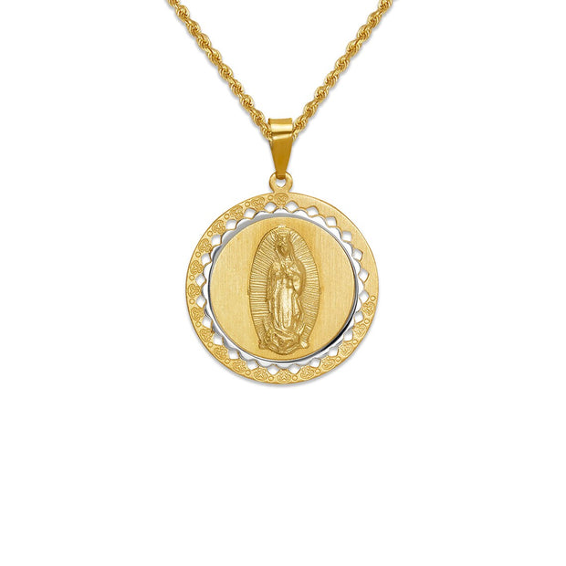 Miraculous Medal Novena :Virgin Mary Gold Medal 18MM