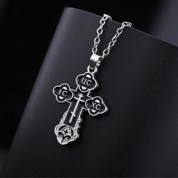 Byzantine Cross , Byzantine Cross Necklace , Orthodox cross necklace