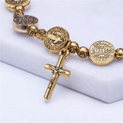 Saint Benedict Religious Charm Bracelet